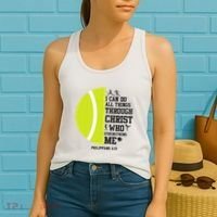 Funny Tennis Player Racket I Can Do All The Things Through Women's Tank Top thumb 2