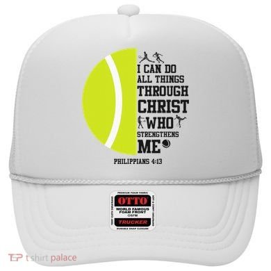 Funny Tennis Player Racket I Can Do All The Things Through Hat