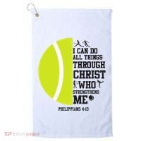 Funny Tennis Player Racket I Can Do All The Things Through Golf Towel thumb 0