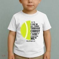 Funny Tennis Player Racket I Can Do All The Things Through Toddler T-Shirt thumb 2