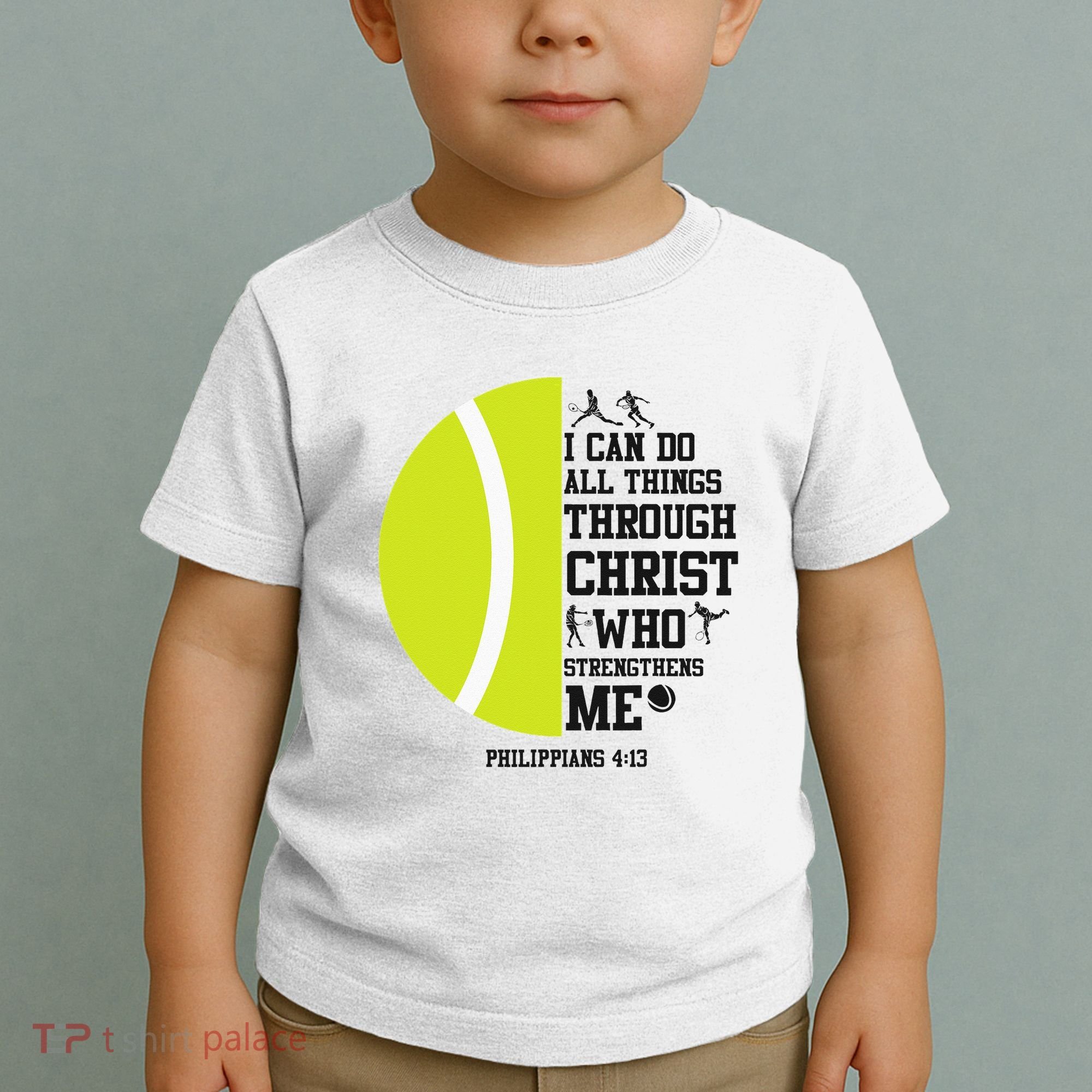 Funny Tennis Player Racket I Can Do All The Things Through Toddler T-Shirt