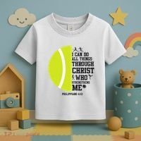 Funny Tennis Player Racket I Can Do All The Things Through Toddler T-Shirt thumb 3