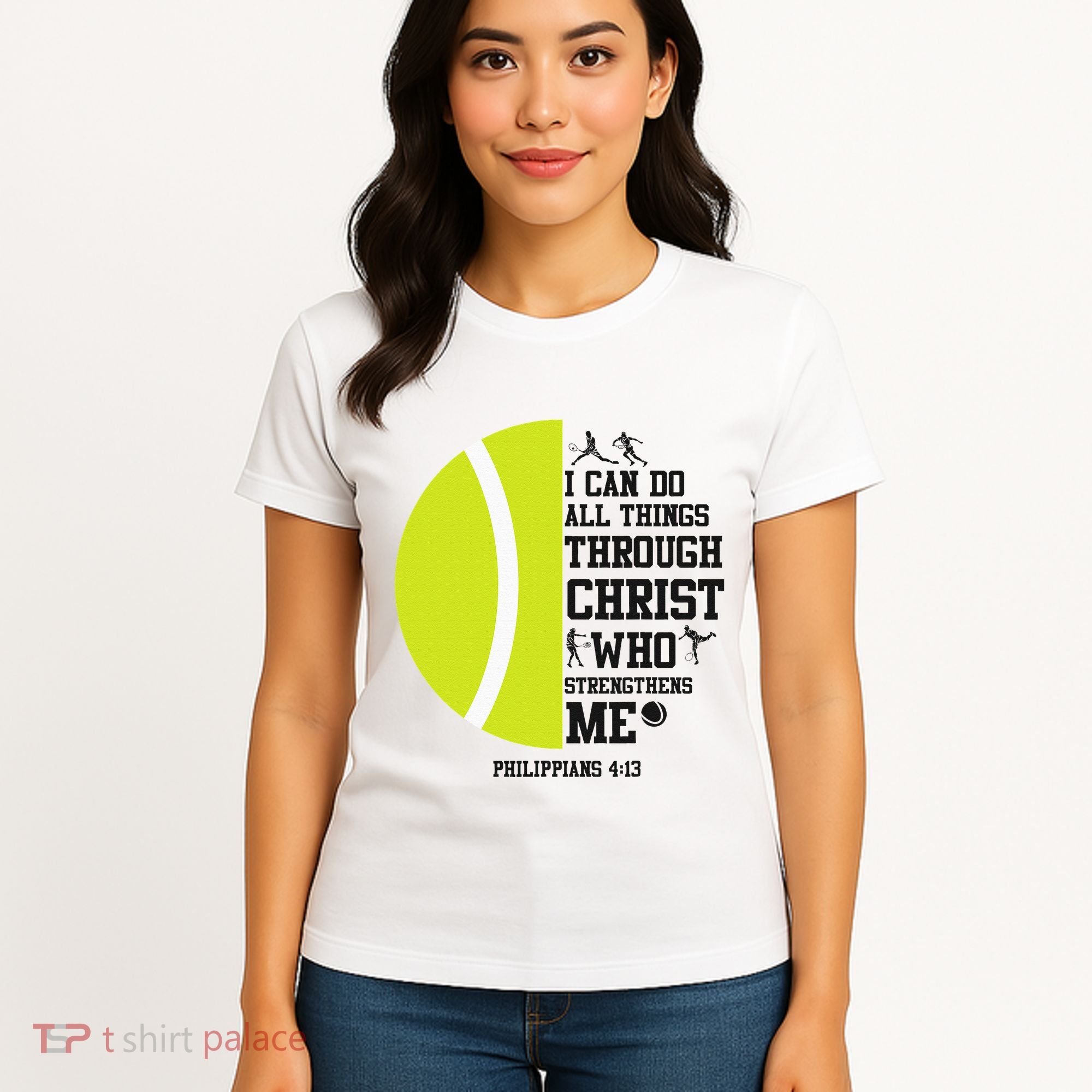 Funny Tennis Player Racket I Can Do All The Things Through Women's T-Shirt