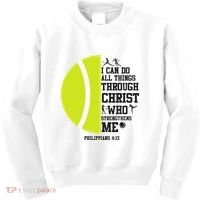 Funny Tennis Player Racket I Can Do All The Things Through Kids Sweatshirt thumb 0