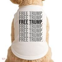 Free Trump Pro Republican Political Doggie Tank thumb 0