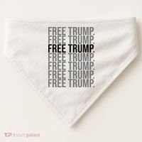 Free Trump Pro Republican Political USA-Made Doggie Bandana thumb 0