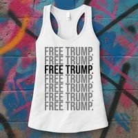 Free Trump Pro Republican Political Women's Tank Top thumb 3