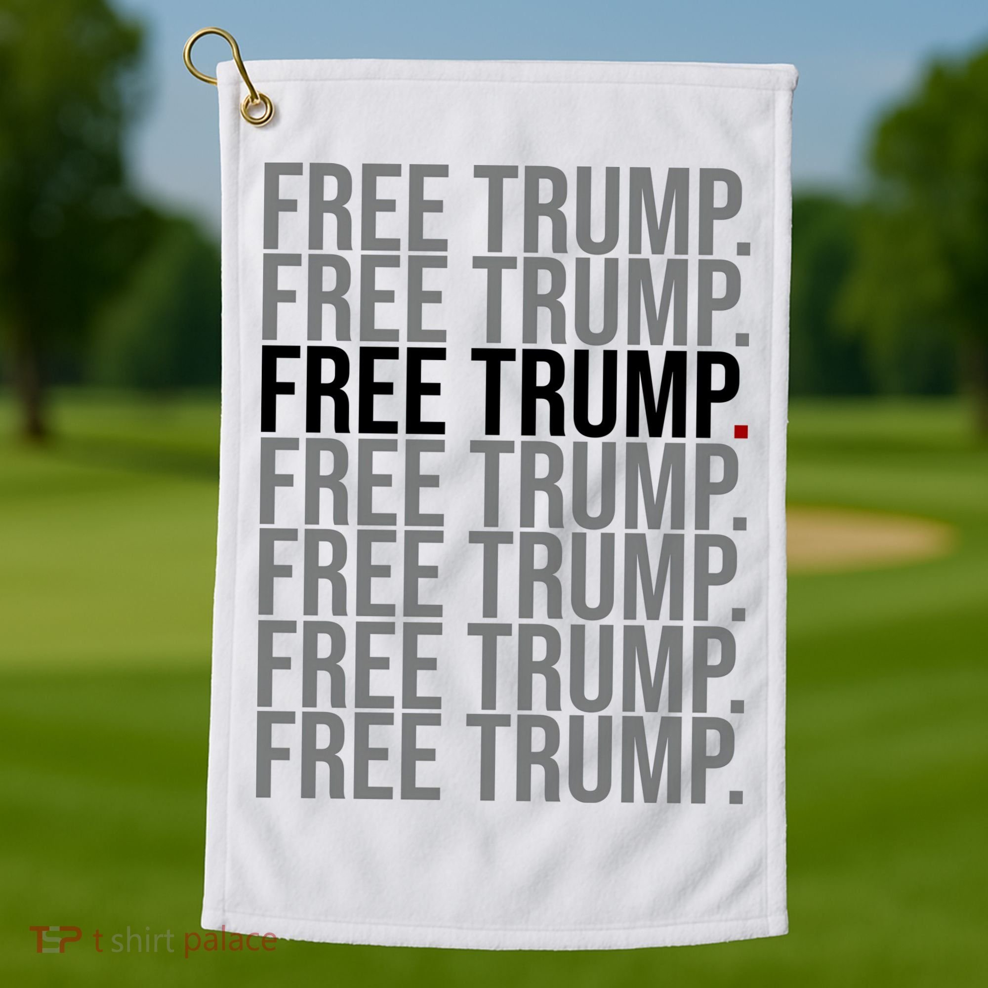 Free Trump Pro Republican Political Golf Towel