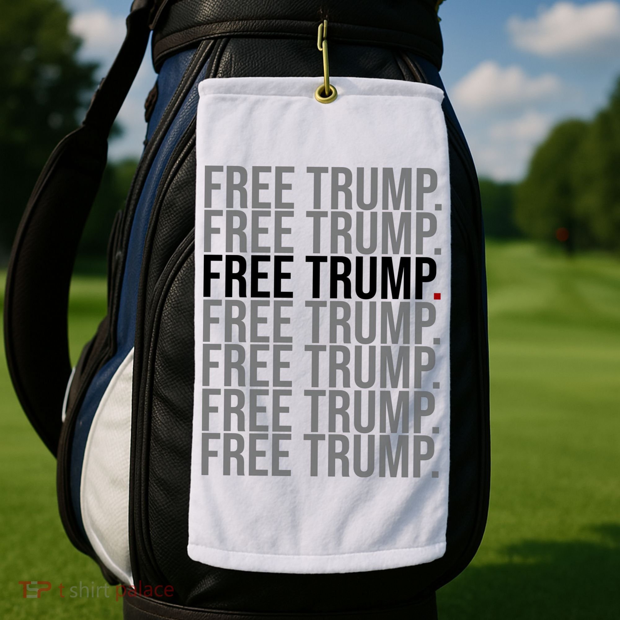 Free Trump Pro Republican Political Golf Towel