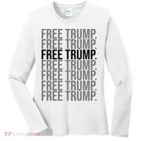 Free Trump Pro Republican Political Women's Long Sleeve Shirt thumb 0