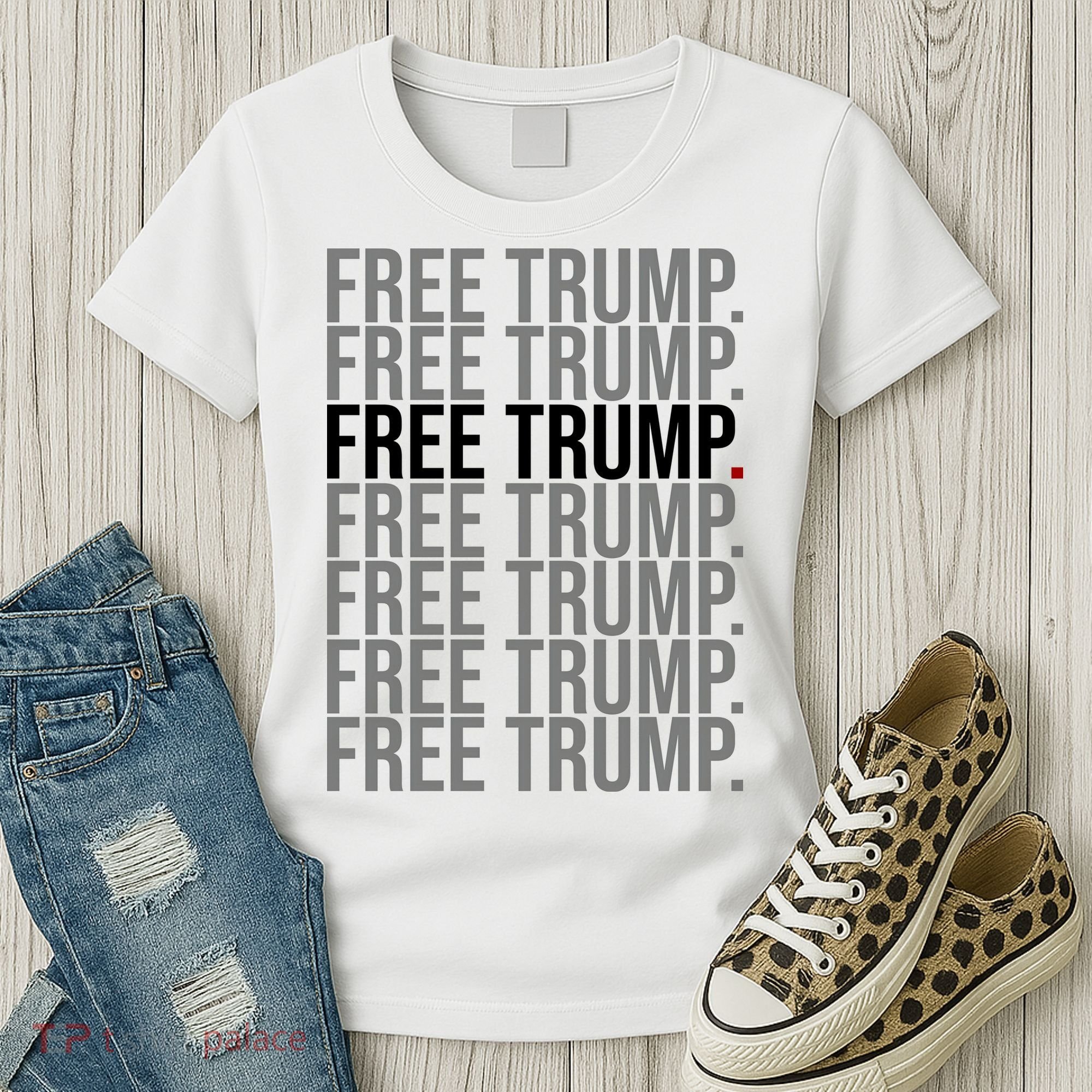 Free Trump Pro Republican Political Women's T-Shirt