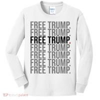 Free Trump Pro Republican Political Kids Long Sleeve Shirt thumb 0