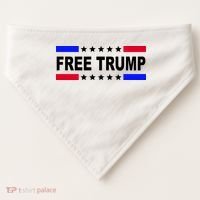 Free Trump Pro Donald Trump USA Election USA-Made Doggie Bandana thumb 0