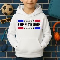 Free Trump Pro Donald Trump USA Election Kids Hoodie thumb 2