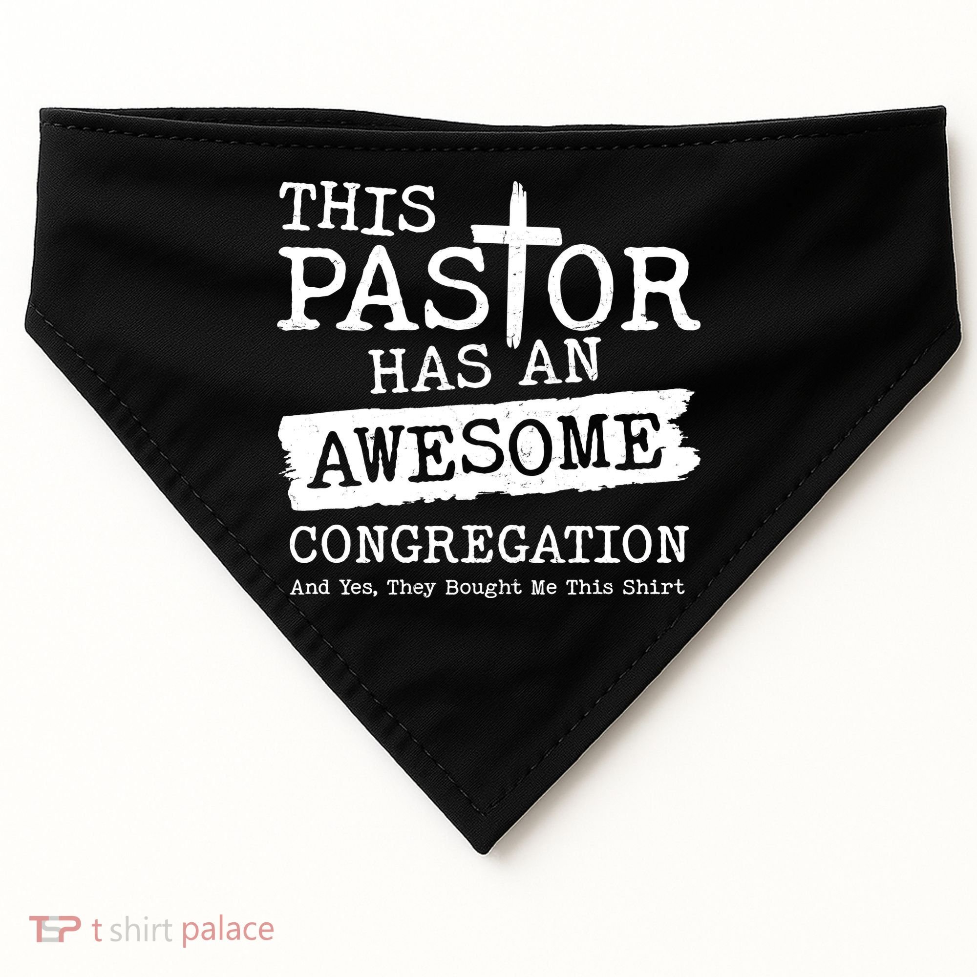 Funny This Pastor Has An Awesome Congregation USA-Made Doggie Bandana