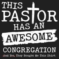 Funny This Pastor Has An Awesome Congregation Golf Towel thumb 3