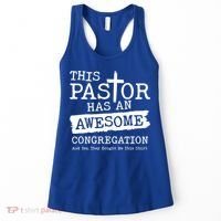 Funny This Pastor Has An Awesome Congregation Women's Tank Top thumb 0