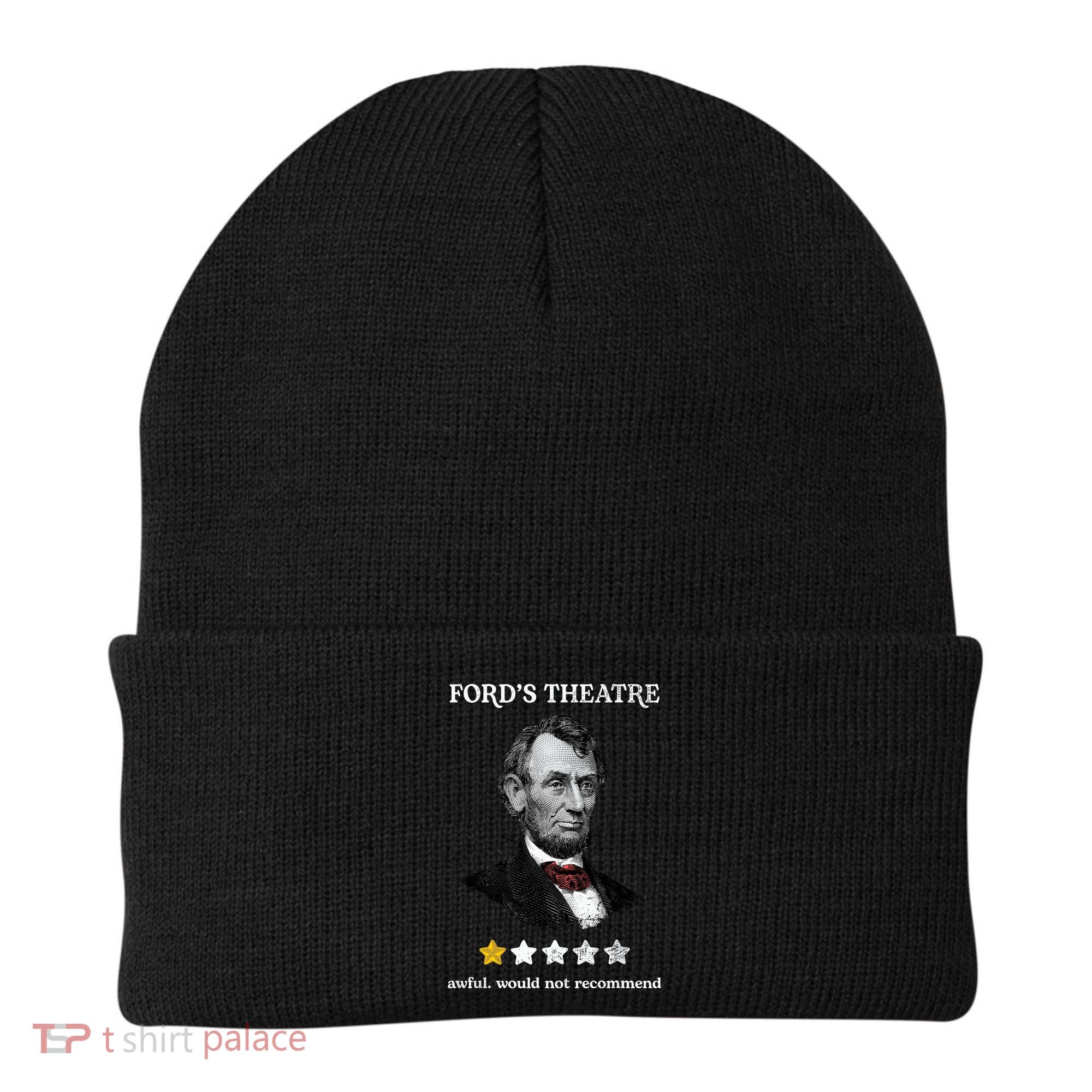 Fords Theater Presidential History Abe Lincoln Funny Beanie