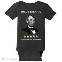 Fords Theater Presidential History Abe Lincoln Funny Baby Bodysuit thumb 0
