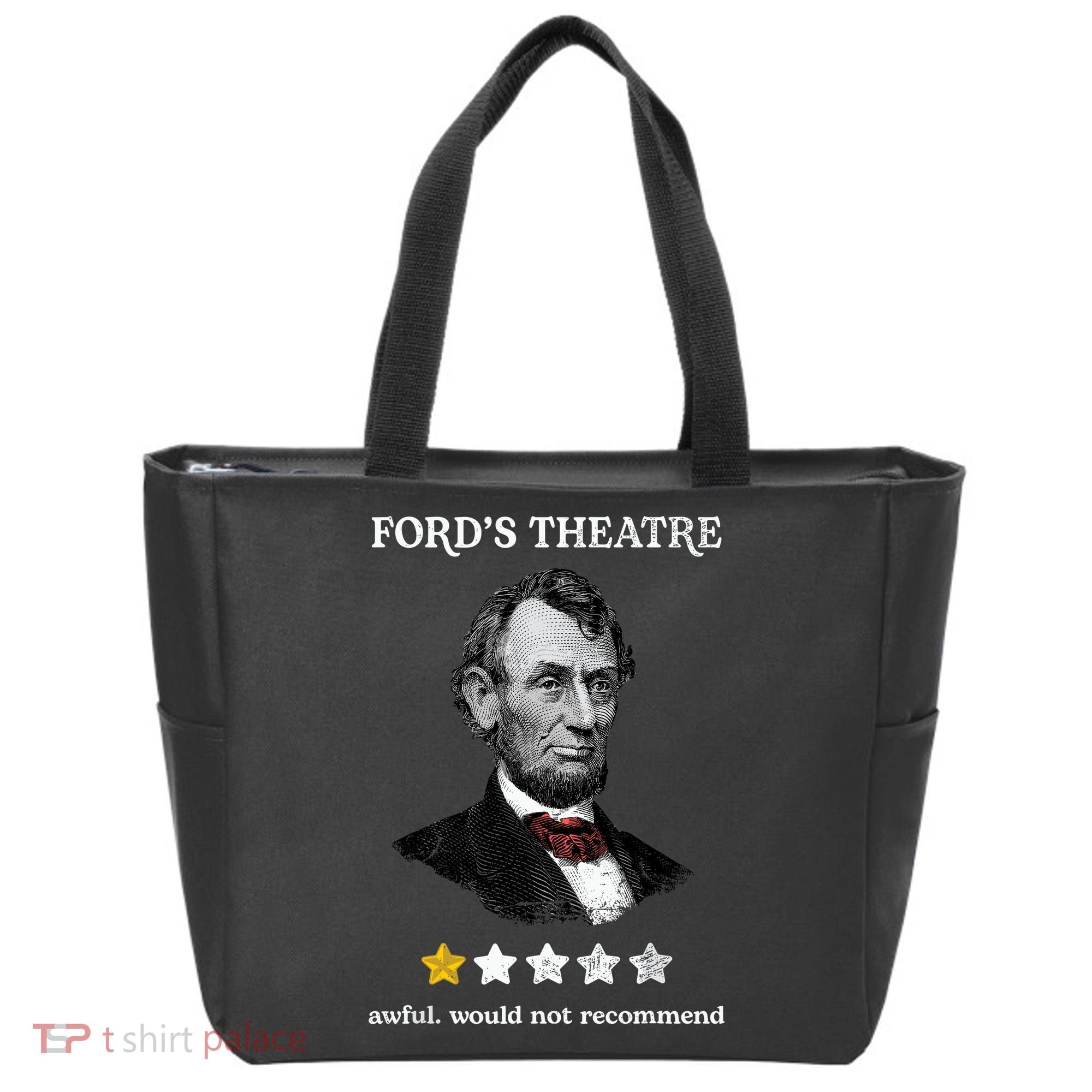 Fords Theater Presidential History Abe Lincoln Funny Tote Bag