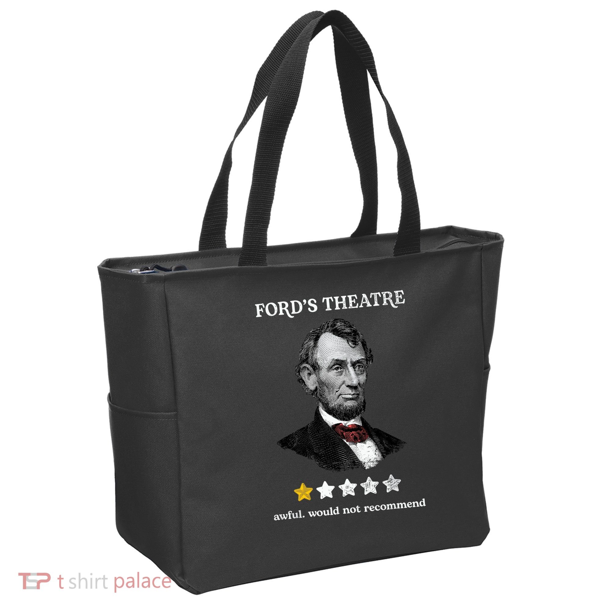 Fords Theater Presidential History Abe Lincoln Funny Tote Bag
