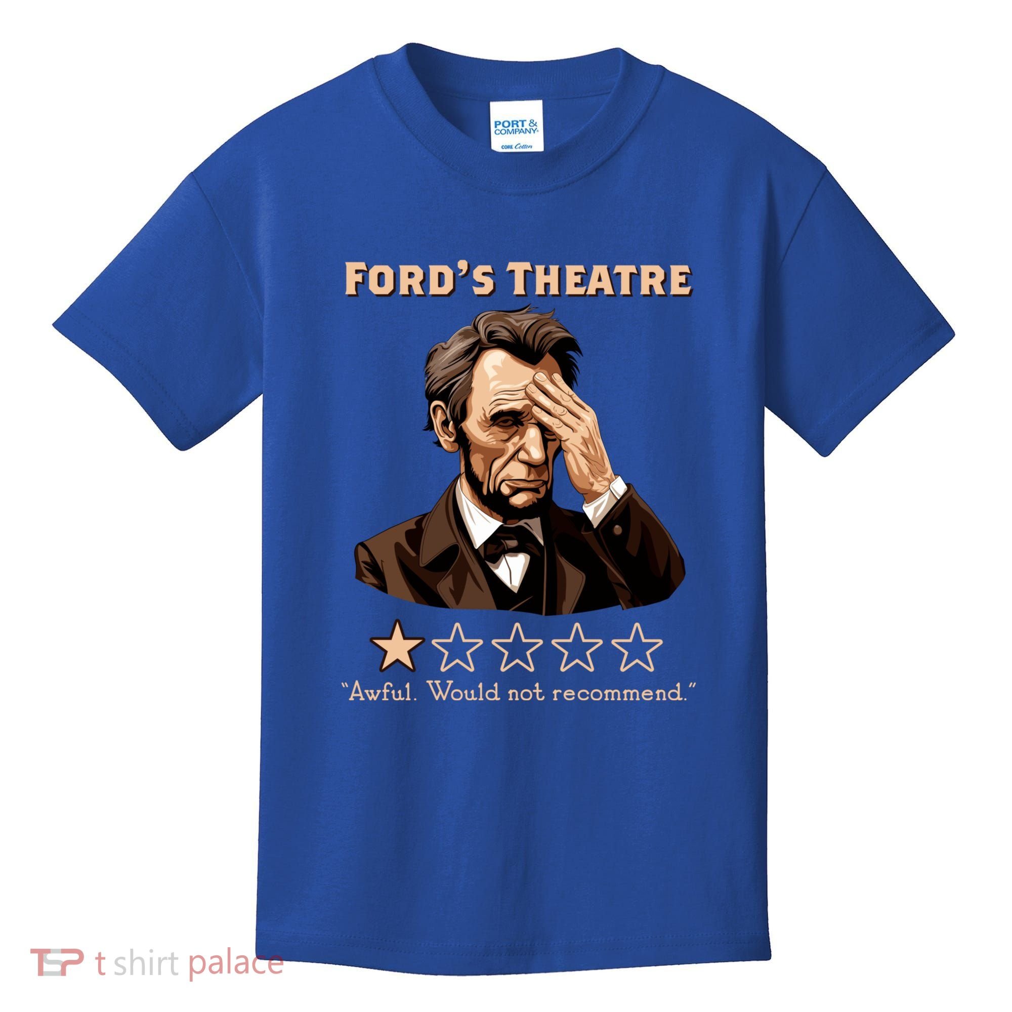 Fords Theater Presidential History Abe Lincoln Funny Kids T-Shirt