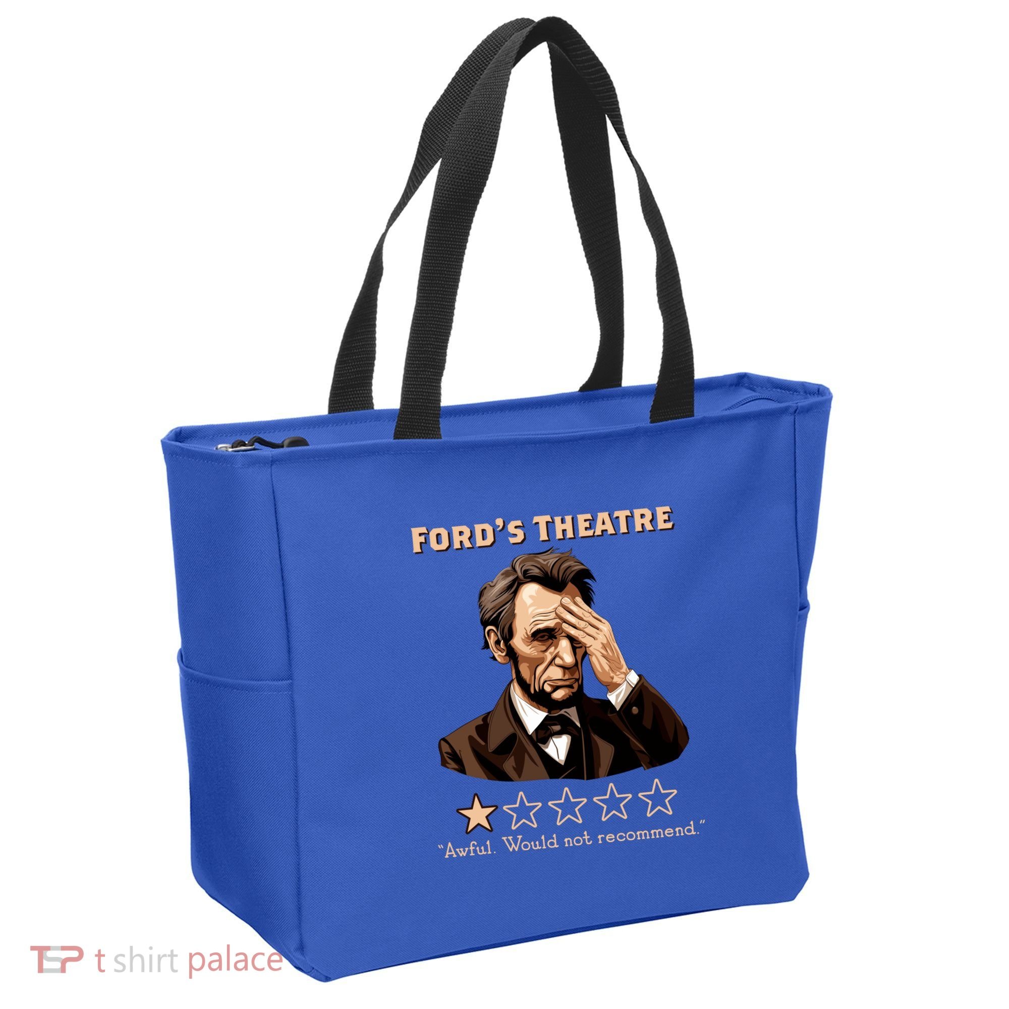 Fords Theater Presidential History Abe Lincoln Funny Tote Bag