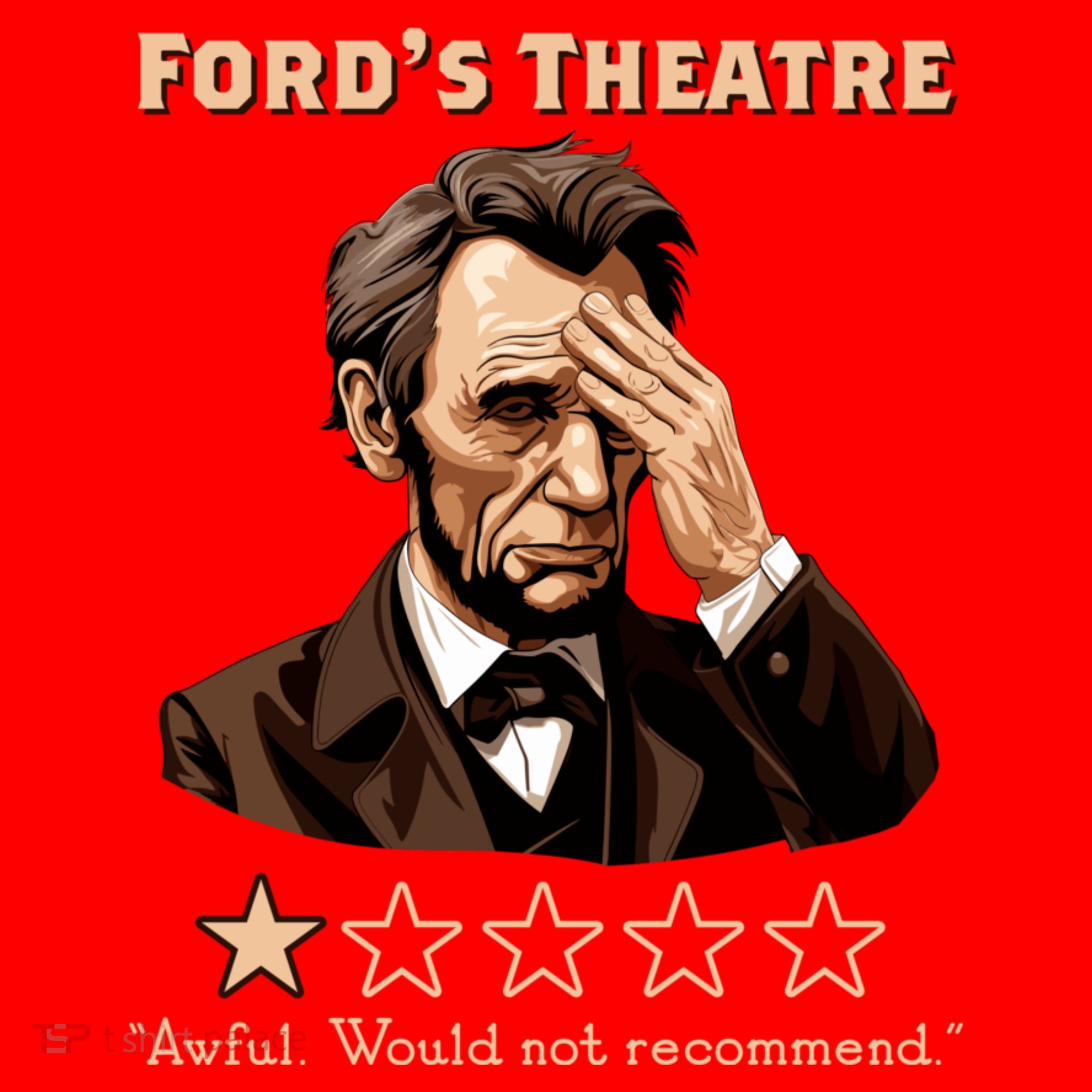Fords Theater Presidential History Abe Lincoln Funny Santa Hat