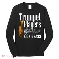 Funny Trumpet Player For Men Women Trumpet Brass Instrument Long Sleeve Shirt thumb 0