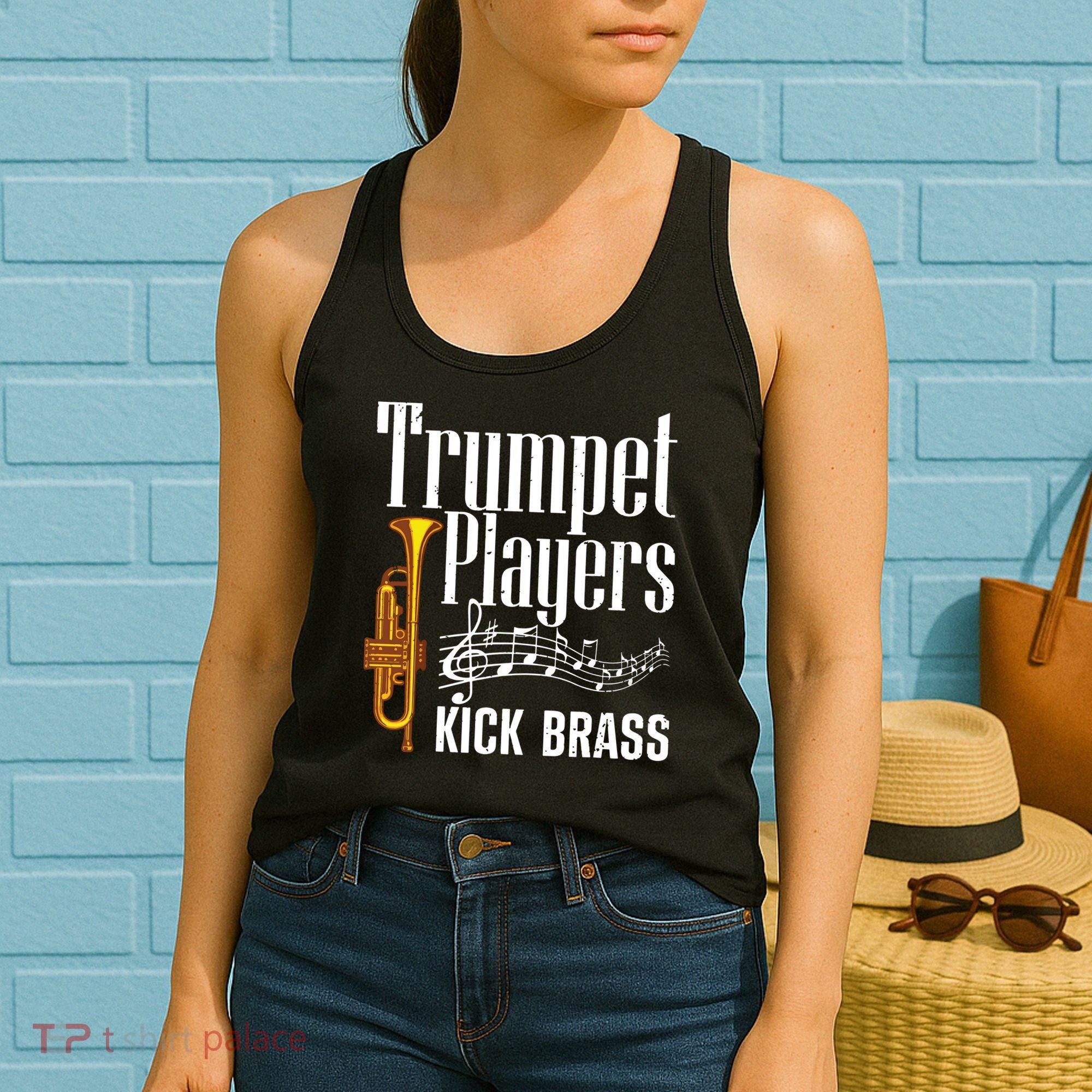 Funny Trumpet Player For Men Women Trumpet Brass Instrument Women's Tank Top