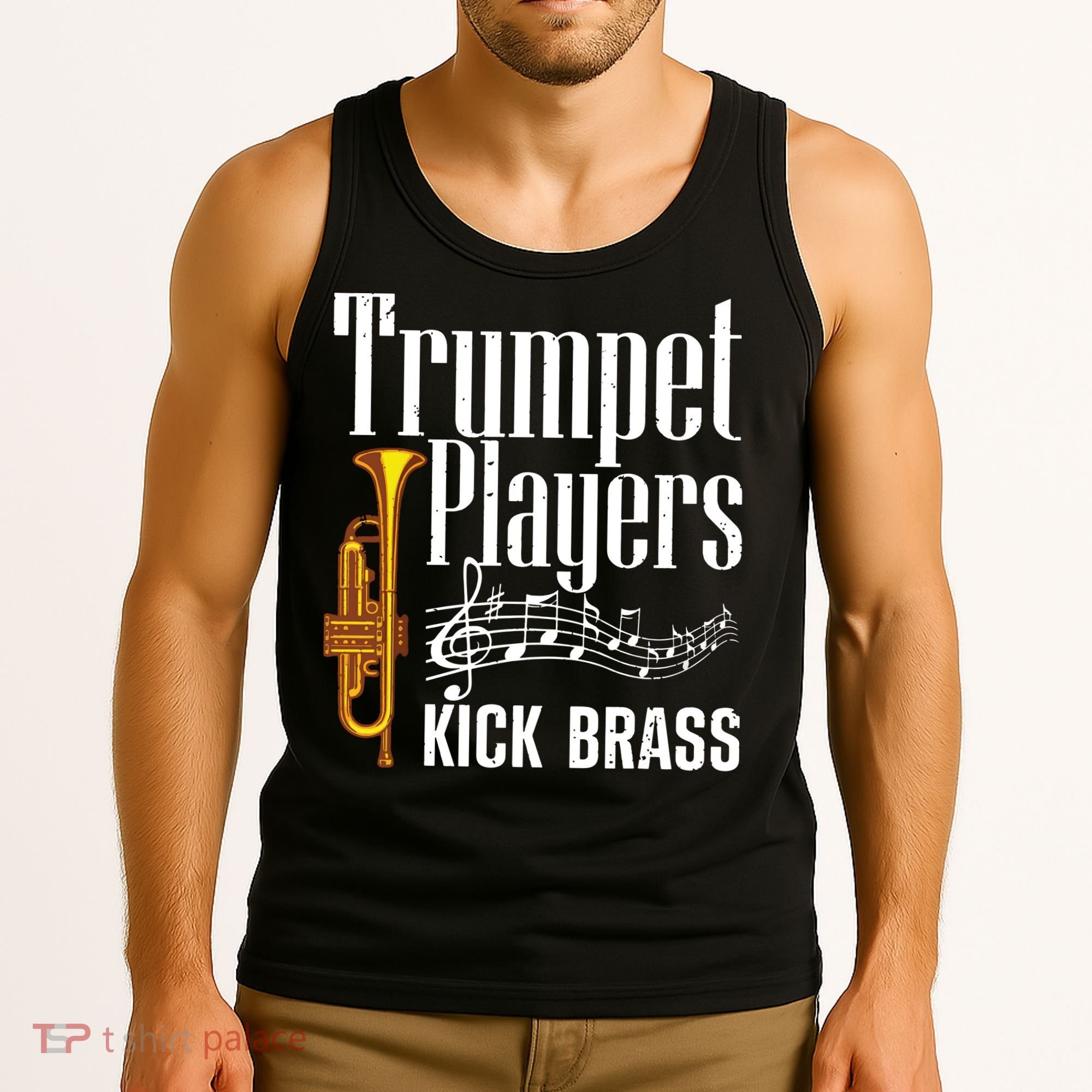 Funny Trumpet Player For Men Women Trumpet Brass Instrument Tank Top