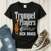 Funny Trumpet Player For Men Women Trumpet Brass Instrument Women's T-Shirt thumb 3