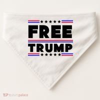 Free Trump Pro Donald Trump Election USA-Made Doggie Bandana thumb 0