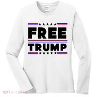 Free Trump Pro Donald Trump Election Women's Long Sleeve Shirt thumb 0