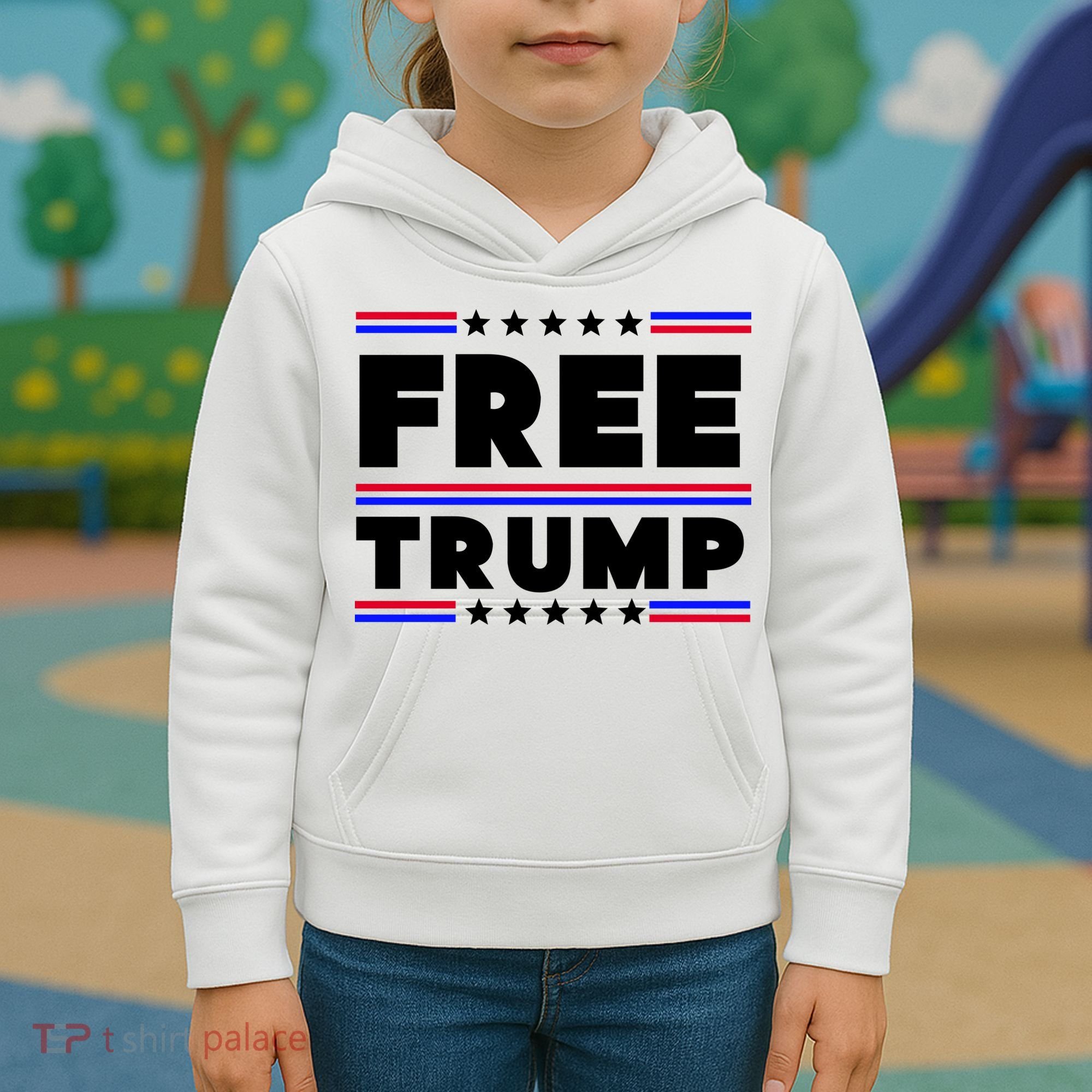 Free Trump Pro Donald Trump Election Kids Hoodie