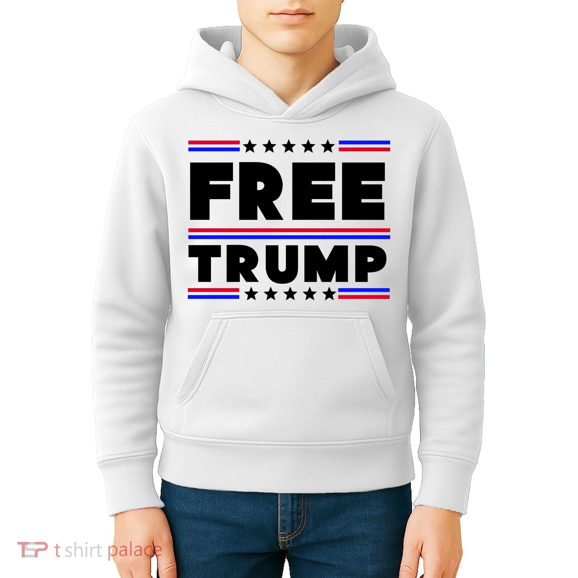 Free Trump Pro Donald Trump Election Kids Hoodie