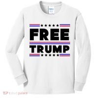 Free Trump Pro Donald Trump Election Kids Long Sleeve Shirt thumb 0