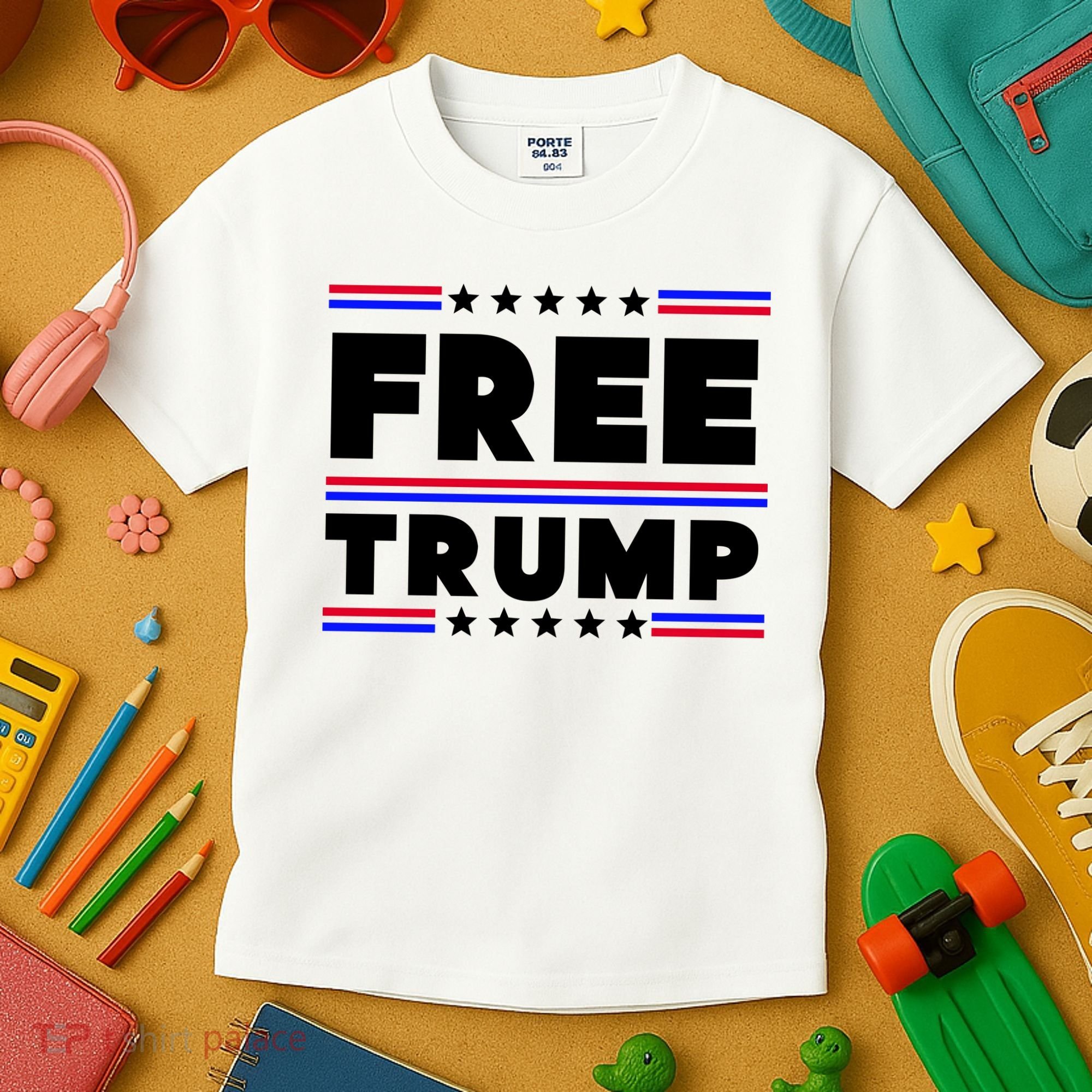 Free Trump Pro Donald Trump Election Kids T-Shirt