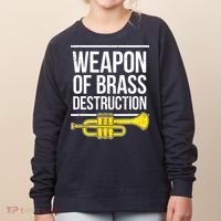 Funny Trumpet Player Marching Band Trumpeter Brass Player Women's Sweatshirt thumb 0