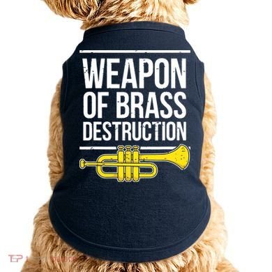 Funny Trumpet Player Marching Band Trumpeter Brass Player Doggie Tank
