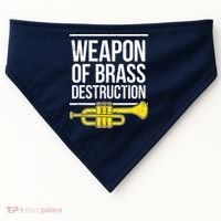Funny Trumpet Player Marching Band Trumpeter Brass Player USA-Made Doggie Bandana thumb 0