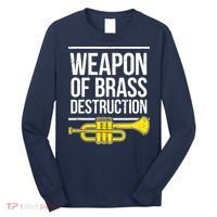 Funny Trumpet Player Marching Band Trumpeter Brass Player Long Sleeve Shirt thumb 0