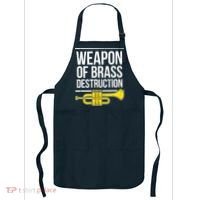 Funny Trumpet Player Marching Band Trumpeter Brass Player Apron thumb 0