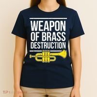 Funny Trumpet Player Marching Band Trumpeter Brass Player T-Shirt thumb 4