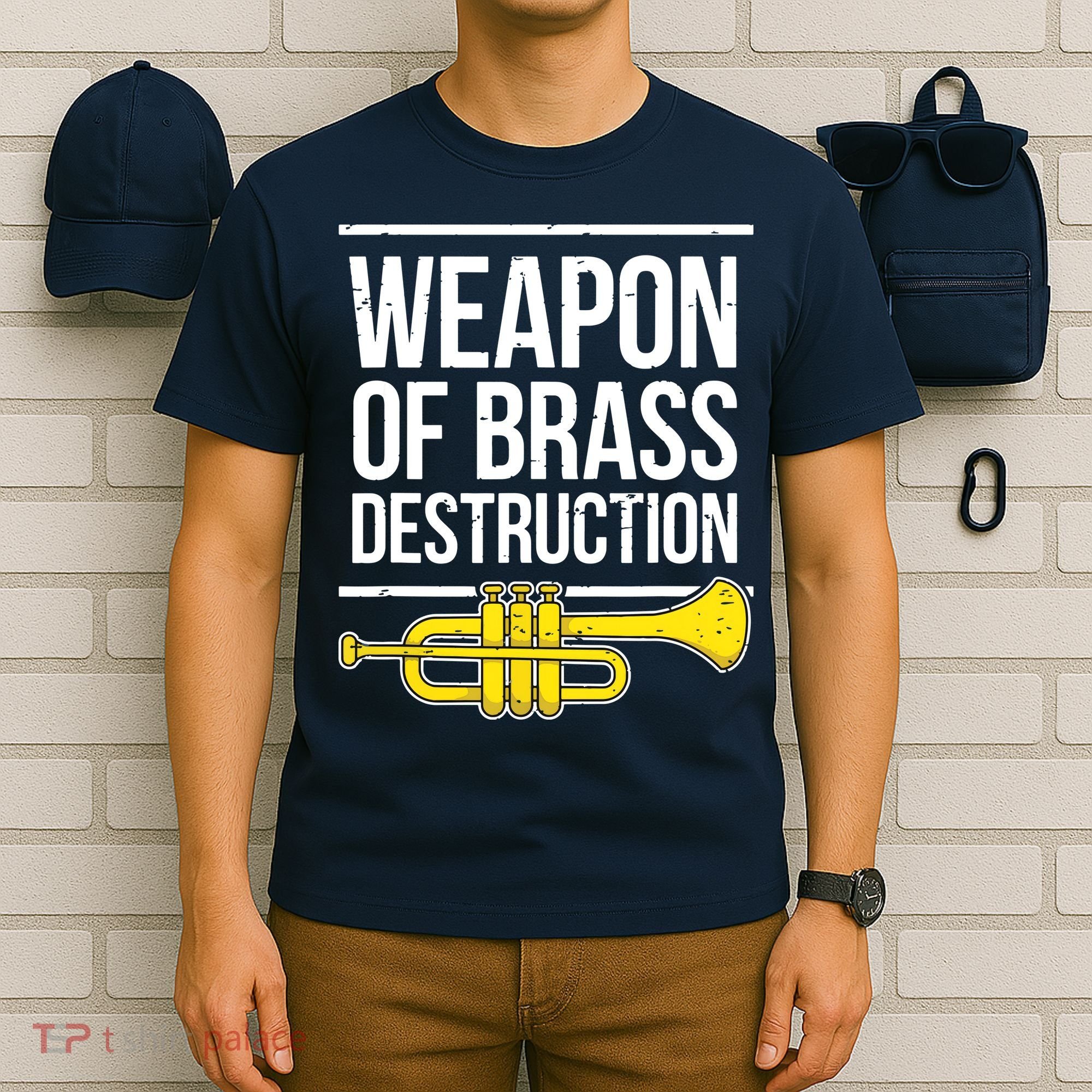 Funny Trumpet Player Marching Band Trumpeter Brass Player T-Shirt