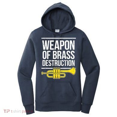 Funny Trumpet Player Marching Band Trumpeter Brass Player Women's Hoodie