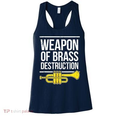 Funny Trumpet Player Marching Band Trumpeter Brass Player Women's Tank Top