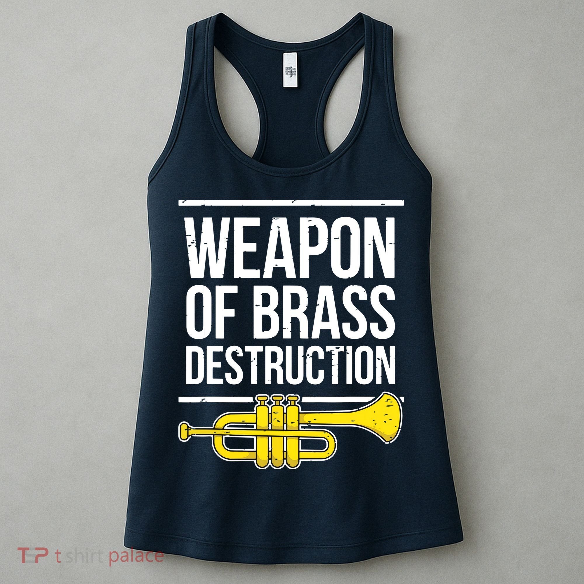 Funny Trumpet Player Marching Band Trumpeter Brass Player Women's Tank Top