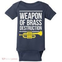 Funny Trumpet Player Marching Band Trumpeter Brass Player Baby Bodysuit thumb 0