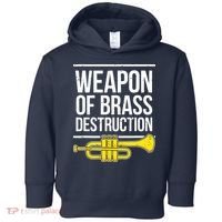 Funny Trumpet Player Marching Band Trumpeter Brass Player Toddler Hoodie thumb 0
